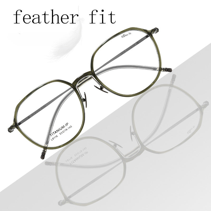 Ultra-light 7.1g Oval Titanium  Frame Progessive Photochromic Reading Glasses