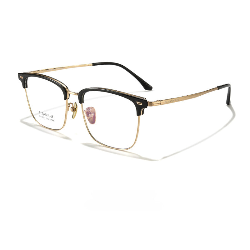 Pure Titanium Luxury Photochromic Multifocal Progressive Optical Retro Acetate Reading Glasses