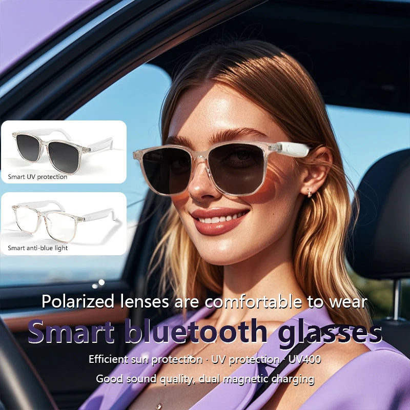 Smart Audio Bluetooth Listen to Music Talk Navigation Sport Earphone Polarized Lenses Glasses - SunRay Glasses