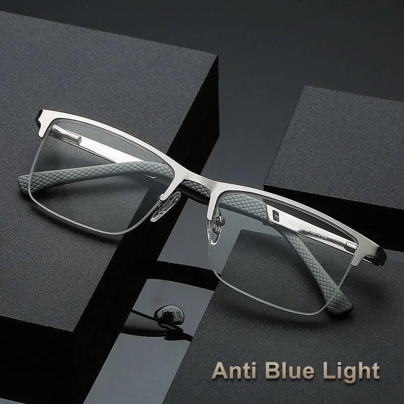 Metal Frame Anti Blue Light Reading Glasses