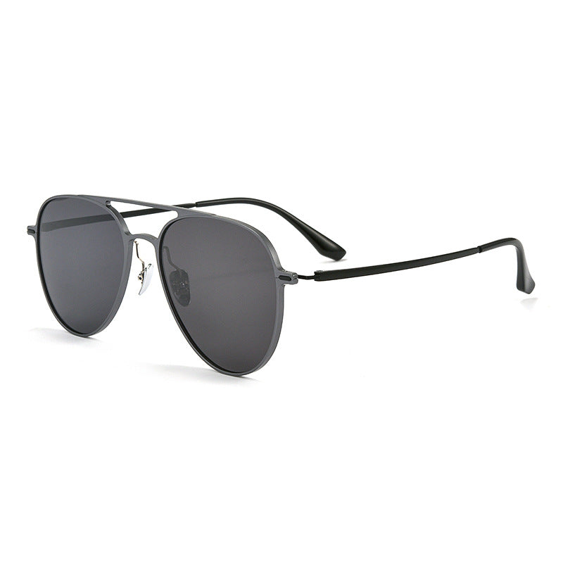 Ultralight Aluminum Magnesium Polarized Sunglasses Double Beam Aviator Sunglasses