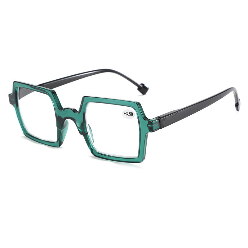 New Classic Irregular Square Frame Reading Glasses