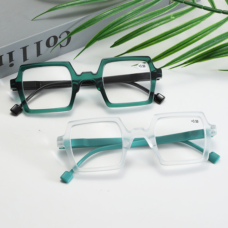 New Classic Irregular Square Frame Reading Glasses
