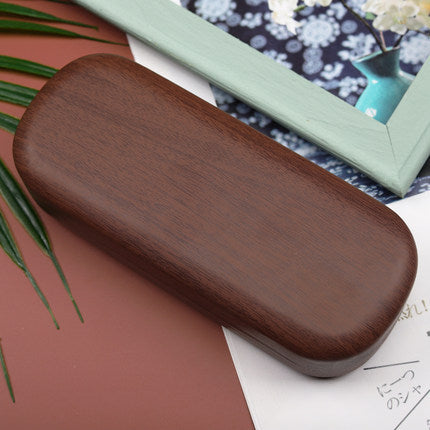 Wood Grain Anti-pressure and Anti-fall Glasses Case