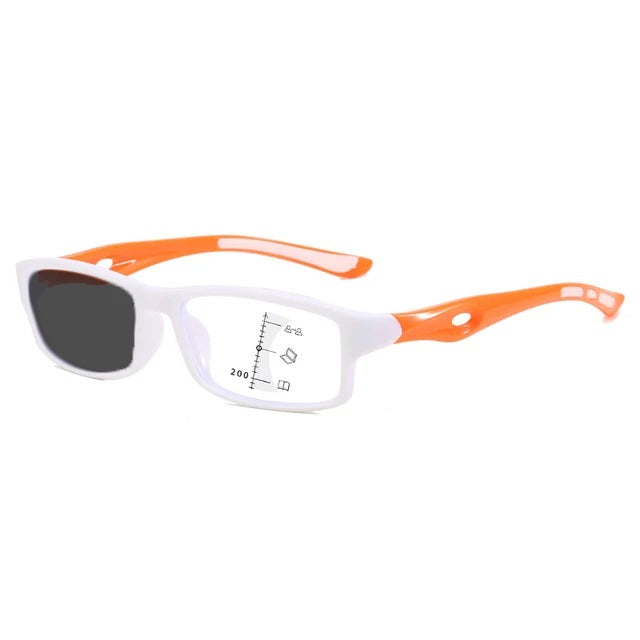 Sports Photochromic Multi-focal Anti-blue Light Reading Glasses