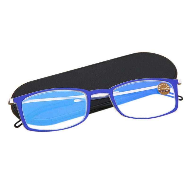 Ultra-thin Portable HD Anti-fatigue TR90 Light Design Anti-blue Light Magnifying Reading Glasses