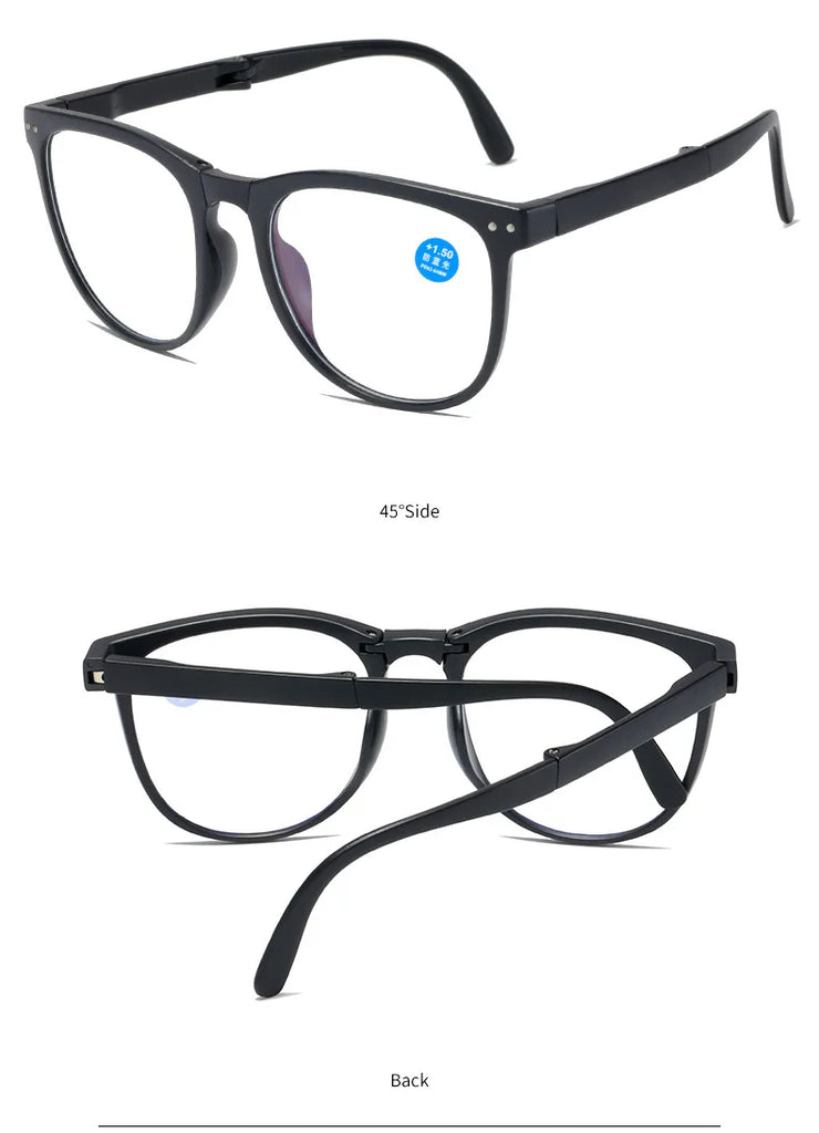 Folding Fashion Classic Style Anti Blue Light Reading Glasses