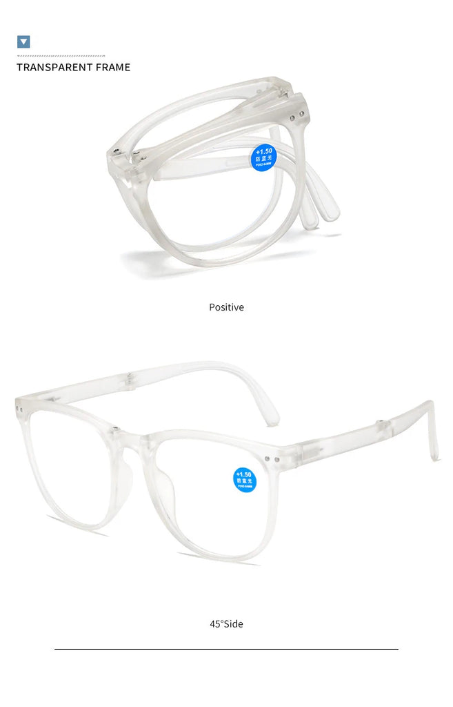 Folding Fashion Classic Style Anti Blue Light Reading Glasses