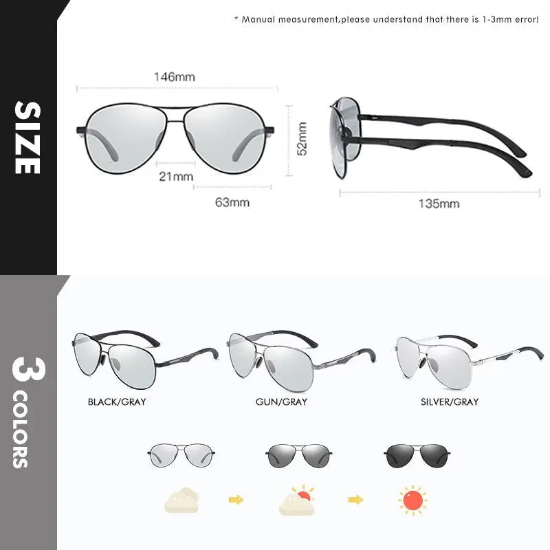 Buy SunRay Photochromic Polarized Driving Sunglasses - R1